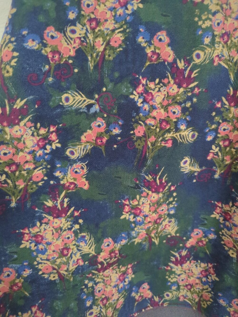 Natural Life Oversized Floral French Terry Sweatshirt L/XL - Picture 3 of 9